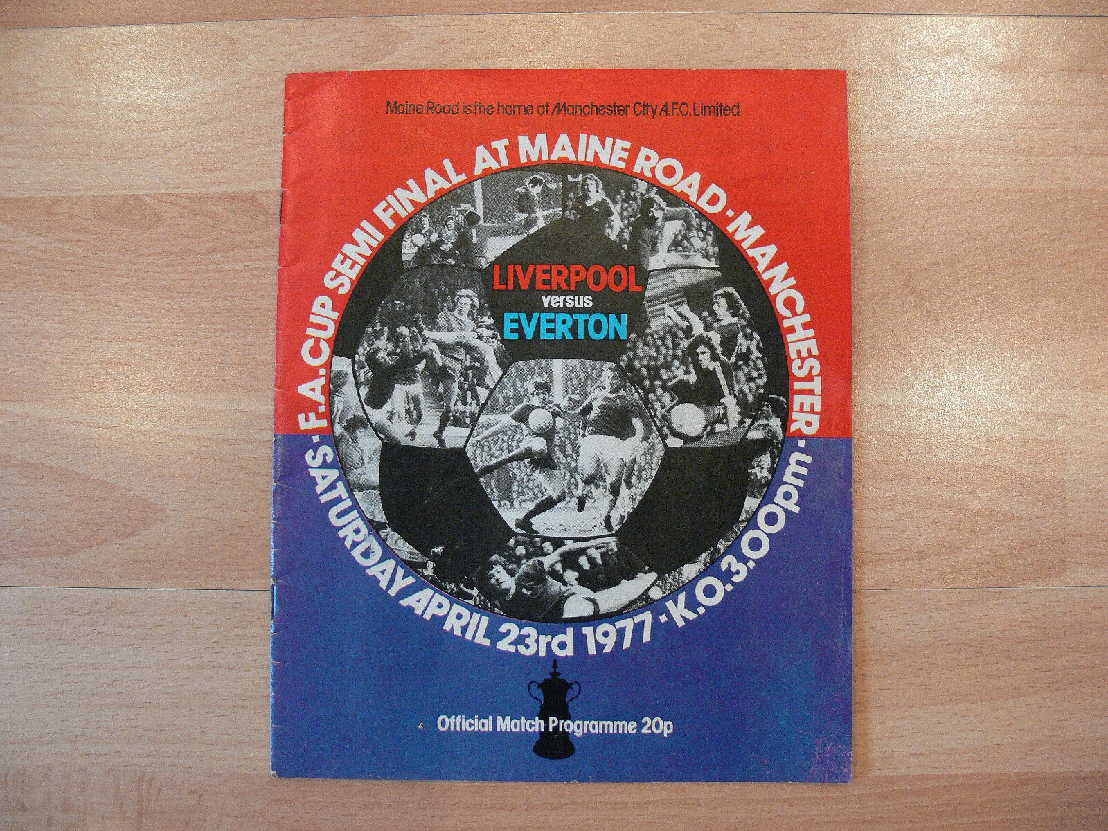 Liverpool v Everton FA Cup Semi Final Programme 1977  Everton
