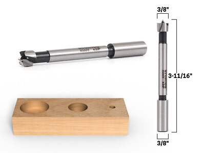 3/8'' Diameter Steel Forstner Drill Bit - 3/8'' Shank - Yonico 43005S