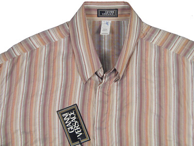 トップス vintage VERSACE shirts dr NEW VINTAGE 90's Gianni Versace Couture Silk Shirt! e 54 (XL