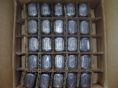 Box of 50 * IN-15A Nixie Tubes (k, n, μ, %, M, P, m, -, +, П) New FREE SHEEP