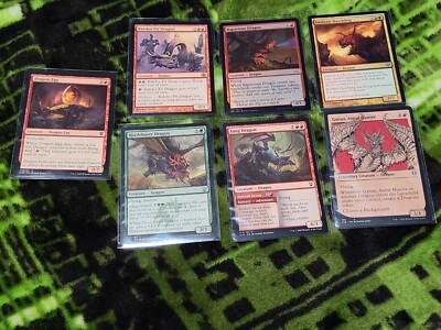 MTG Dragon x7-Rapacious Dragon(FOIL)Ganax Astral Hunter,Rakdos Pit Dragon,Herdch
