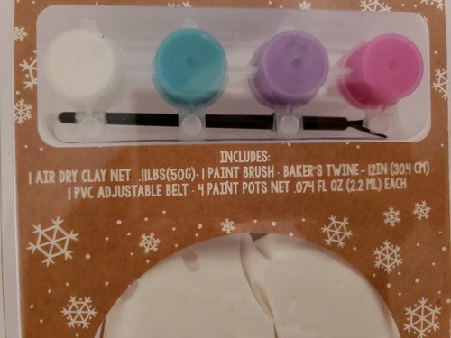 Baby Handprint or Footprint Ornament Kit -Makes a Great Keepsake or Holiday gift