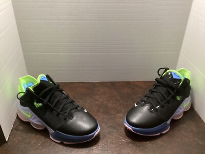 Lebron XIX Low Black Ghost Green Purple Pulse