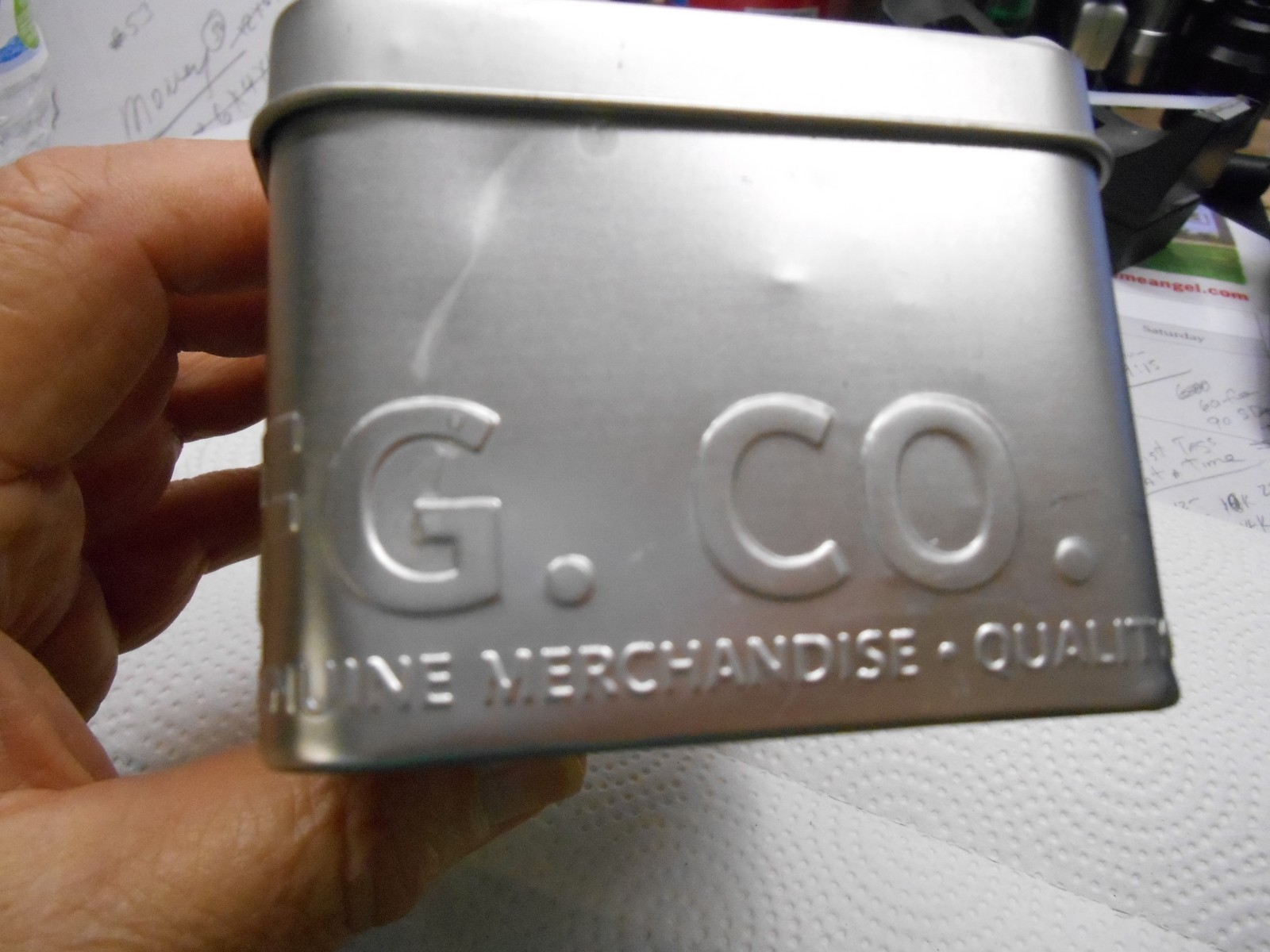 Vintage REVOLT Metal Embossed Watch Box