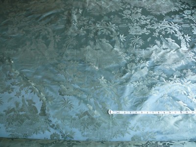 100%SILK CHINOISERY MUSIC GARDEN TOILE MUSIC GARDEN 