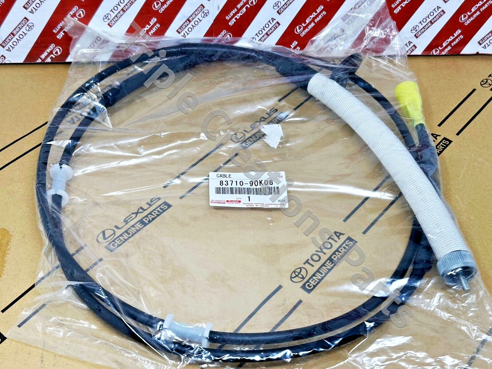 83710-90K06 TOYOTA GENUINE CABLE ASSY, SPEEDOMETER DRIVE, NO
