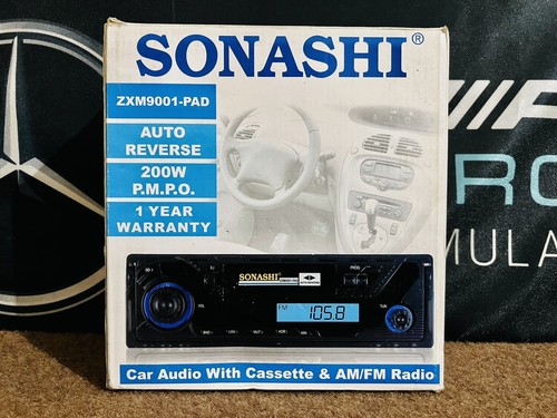 Vintage New Sonashi Car AutoRadio Cassette ZXM9001-Pad Audio