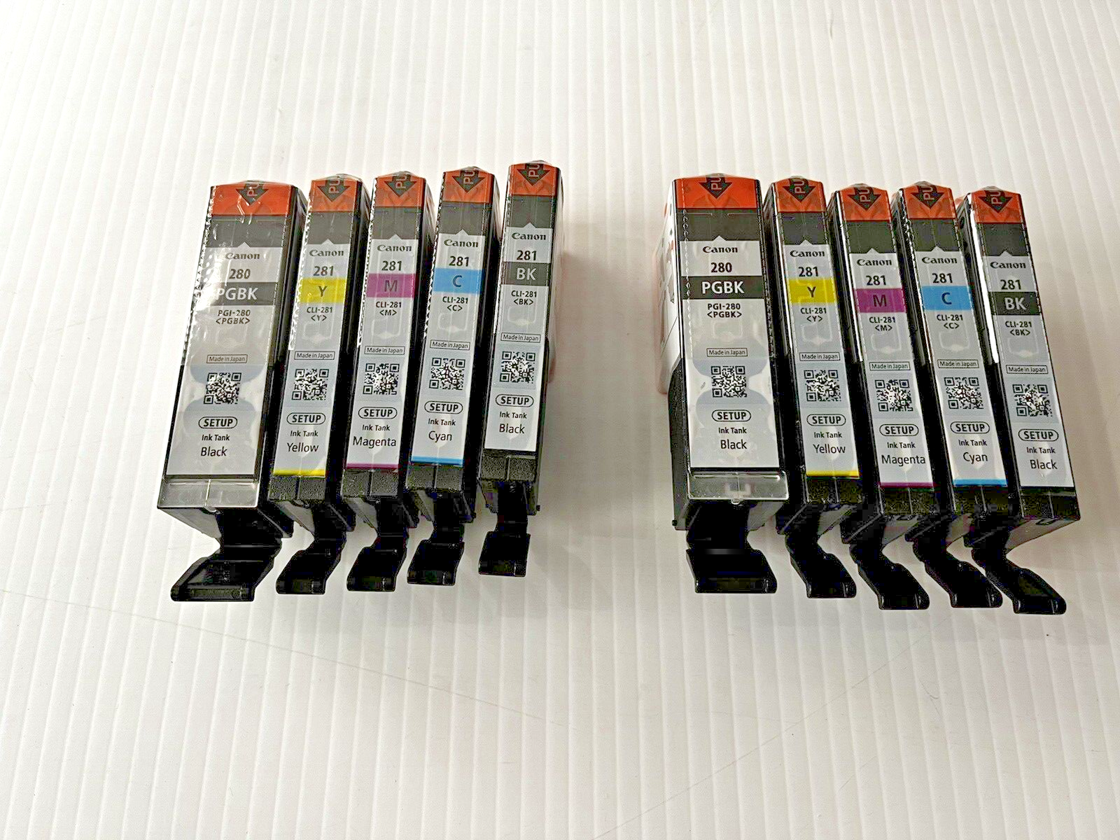 Canon 280 281 Ink Cartridge PGI280 CLI281 CMYK 2 SETS (10) NEW OEM Sealed Setup