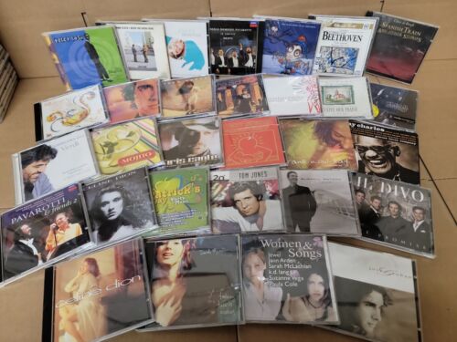 ::Lot of 100 Assorted CDs MIX ALL Genres Artwork+Case RANDOM BUNDLE Wholesale Bulk