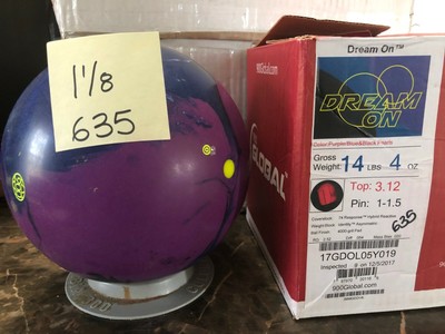 14 LB GLOBAL 900 DREAM ON BOWLING BALL UNDRILLED BRAND NEW IN BOX L@@K $229 MSRP