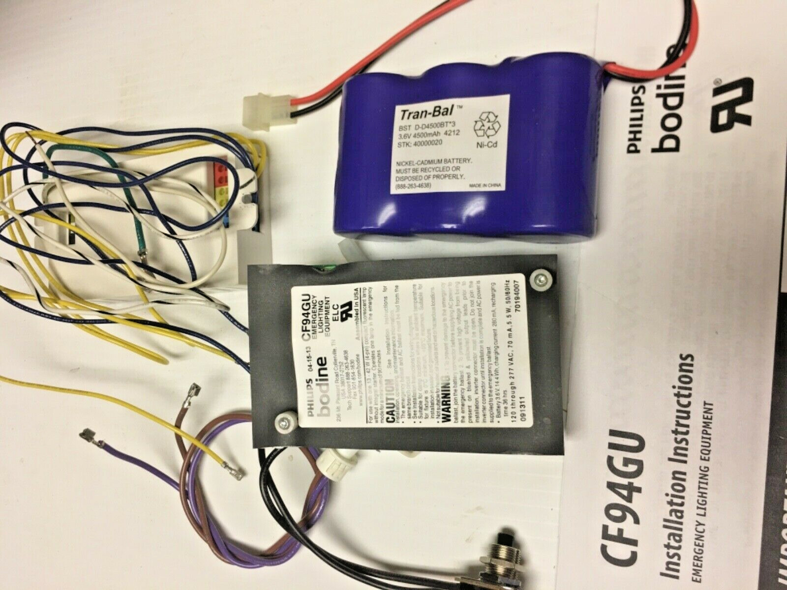 PHILIPS CF94GU CFL EMERGENCY BALLAST RETROFIT Kit