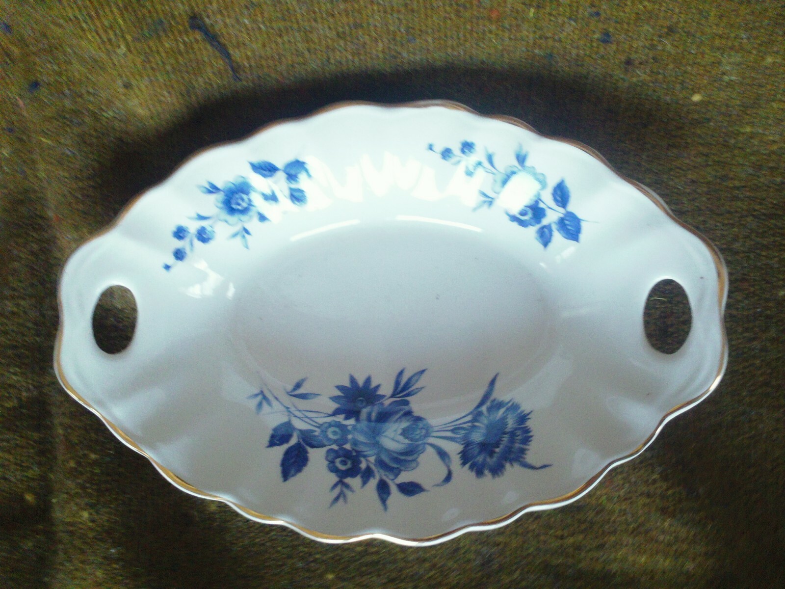 Vintage James Kent Old Foley Chinatone Oval Candy/Nut Tray China Tone 7