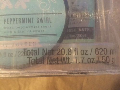 Simple Pleasures Peppermint Swirl Gift Set Body And Bath Set New