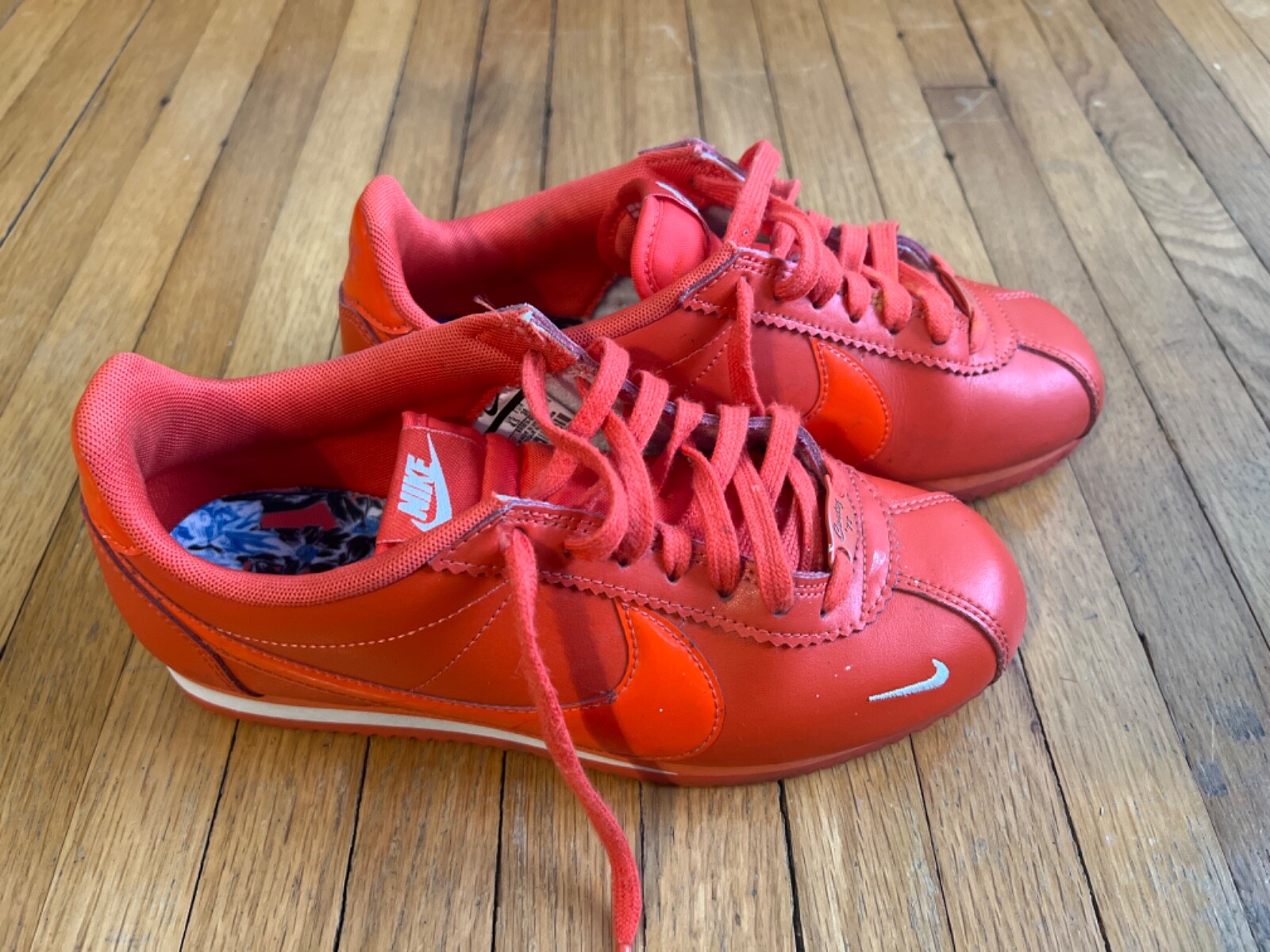 nike cortez pink and orange