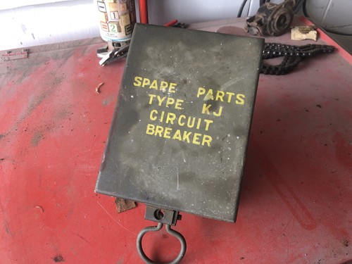 VINTAGE U.S. MILITARY? Circuit Breaker Box Type KJ Industrial Steampunk Decor