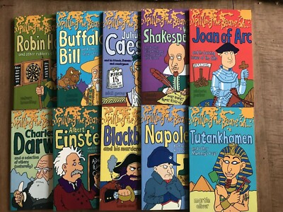 Spilling the Beans: Outrageously Famous History Book set  of 10 Home school