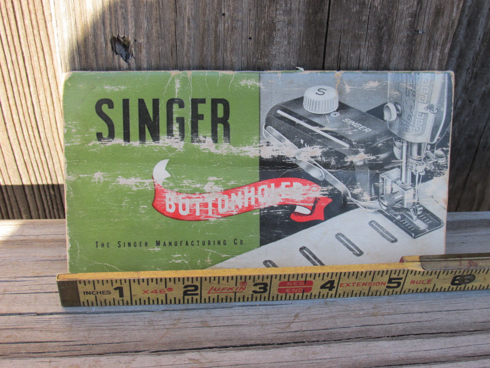Vintage SINGER Sewing Machine Co. BUTTONHOLER Instruction Booklet No. 160506