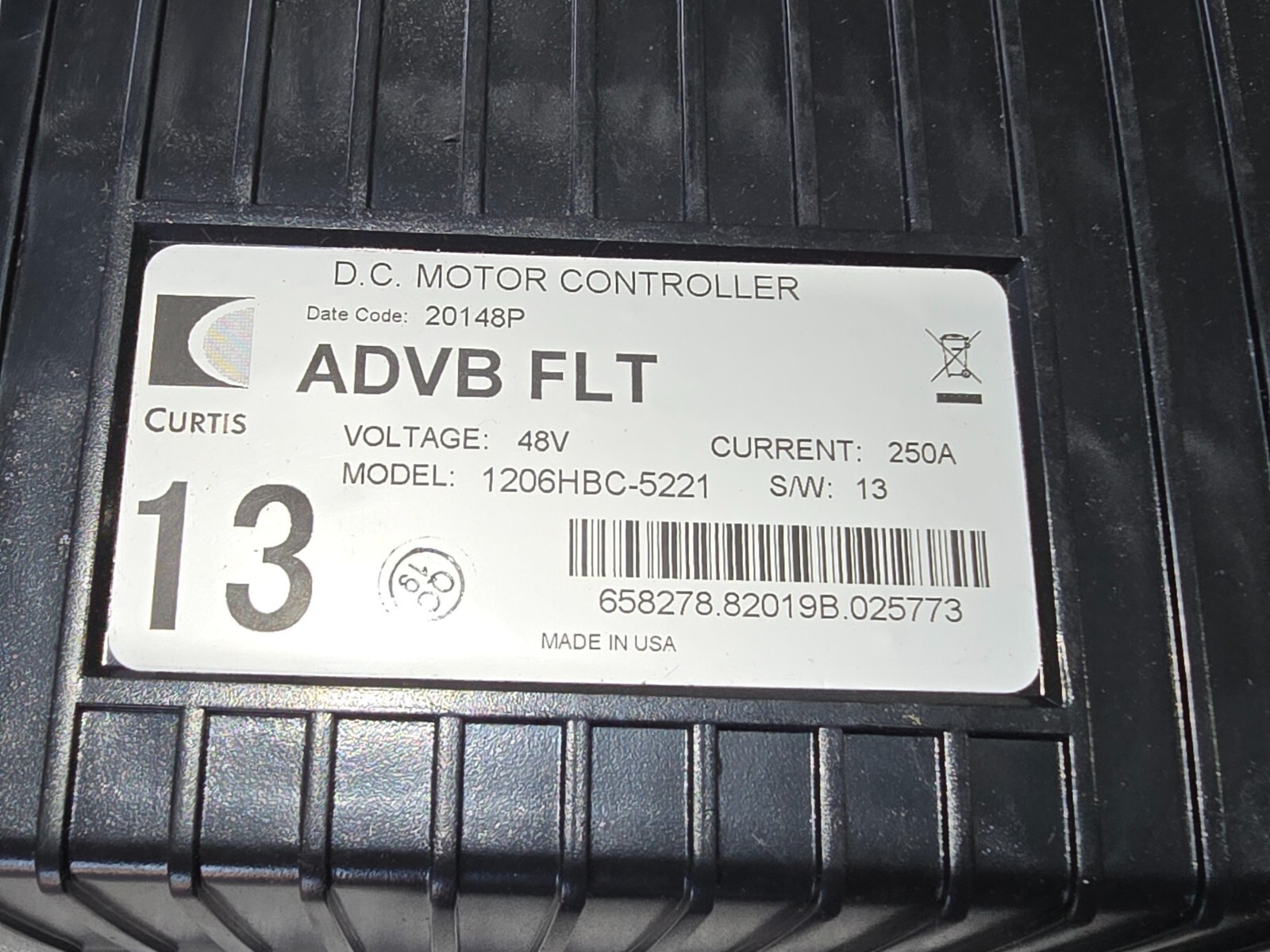 EZGO Curtis 48v 250a ADVB FLT Motor Controller 1206hbc 5221 EZGO Curtis 48v 250a ADVB FLT Motor Controller 1206hbc 5221