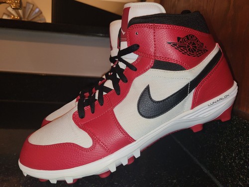 Nike Air Jordan 1 Retro Mid TD Chicago Football Cleats