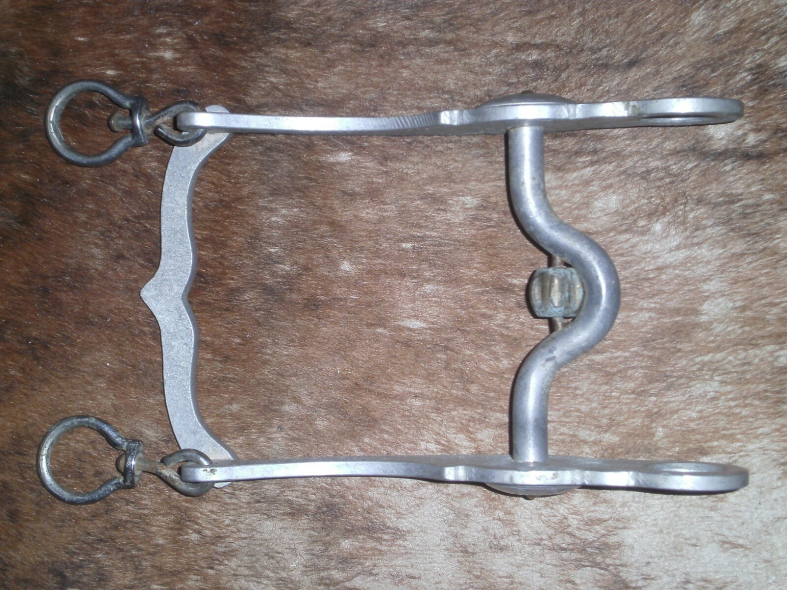 Vintage Aluminum engraved western Horse Bit great condition