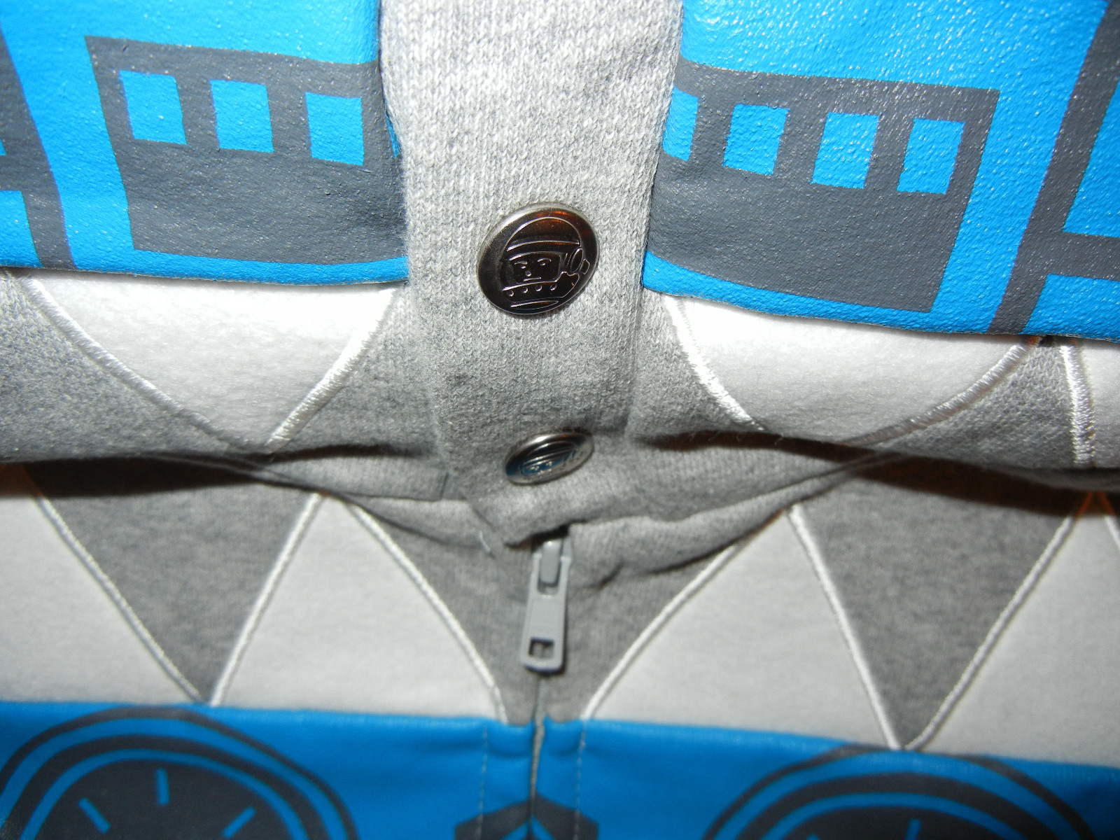 Pre-owned Billionaire Boys Club S05 Robot Hoodie Blue Xl Xs Xxl Pharrell Bbcicecream Ds In Gray