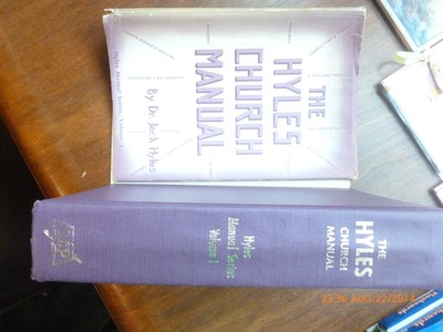 Jack Hyles Book =>  HYLES CHURCH MANUAL -Vintage Baptist Hyles Anderson Bible.