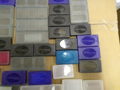*Lot of 61 Video Game Cartridge Cases* (GBA,DS, Gameboy Color, Memory Card+more)
