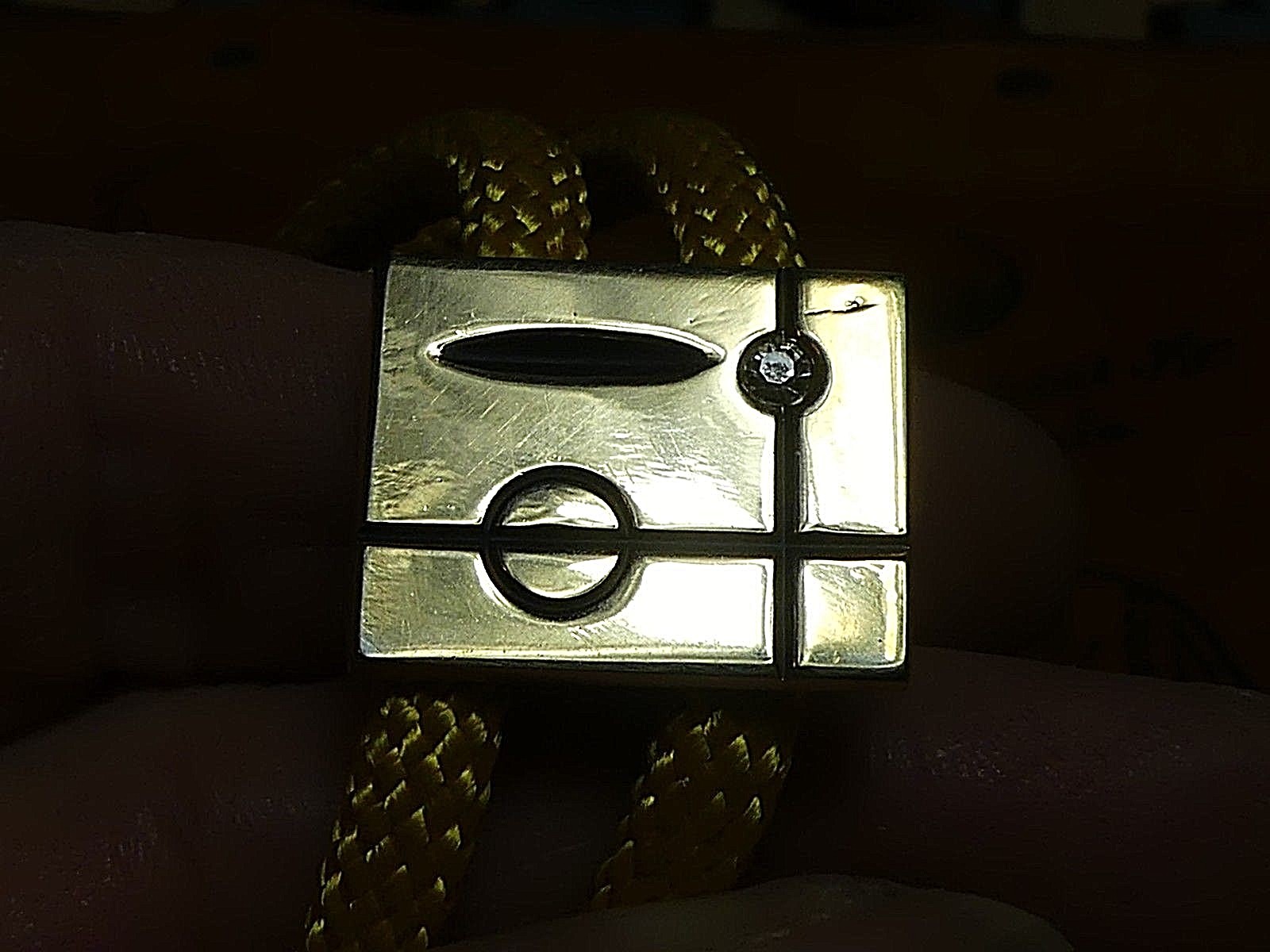 MCM Modern Space Age Looking Men's Gold tone Bolo Tie