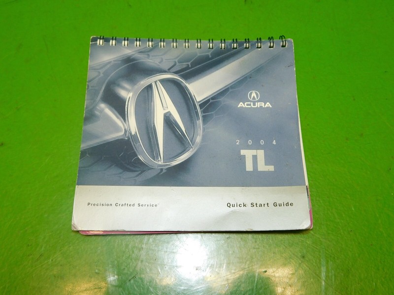 04 Acura TL OEM quick start guide booklet reference