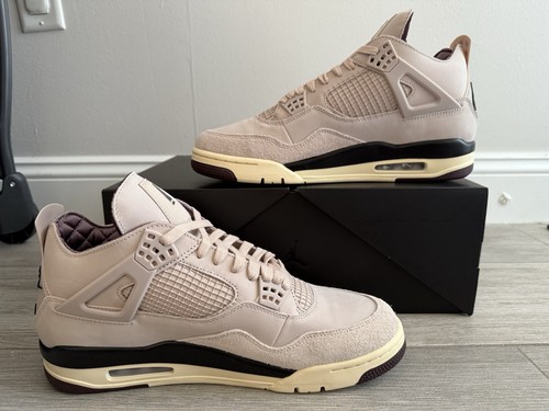 Pre-owned Jordan A Ma Maniere Air  4 Fz4810-200 Fossil Stone Pewter Crush Sz 13.5 W / 12 M In Pink