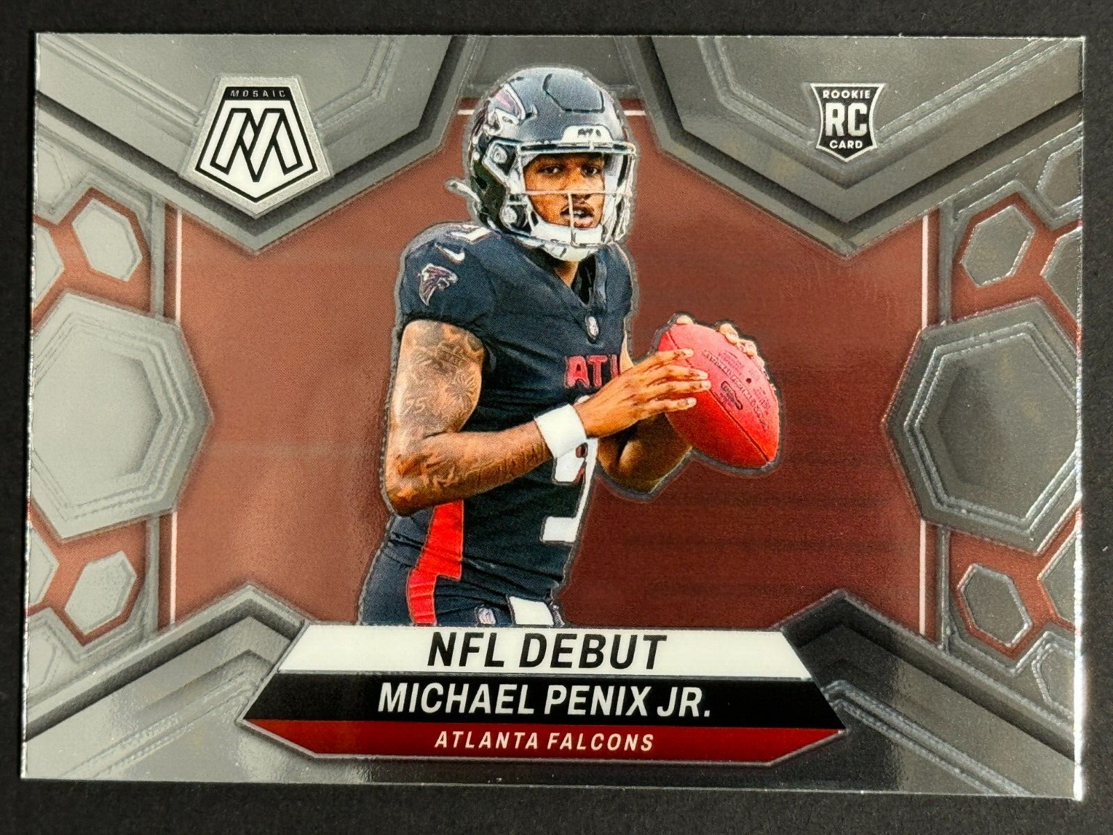 Michael Penix Jr. RC 2024 Panini Mosaic Rookie NFL DEBUT