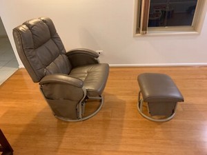 Nursing Chair With Matching Foot Stool It Rocks Reclines