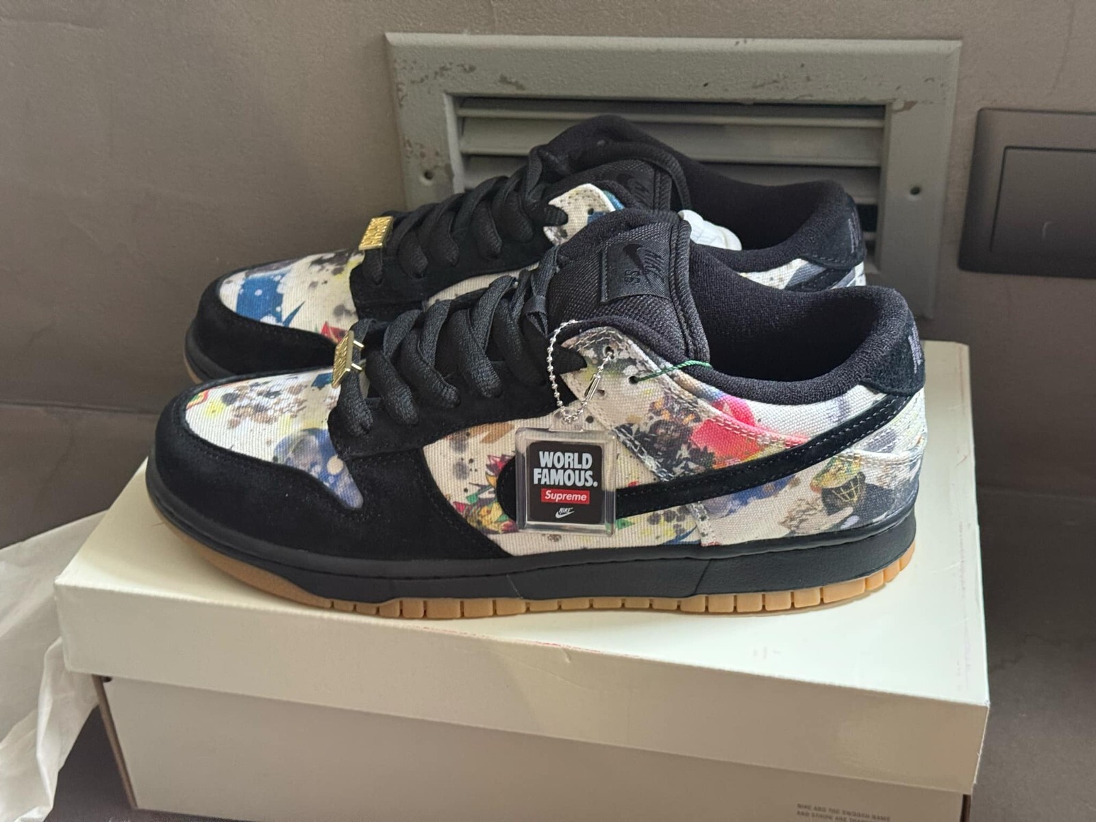 Size 10 - Nike SB Dunk Low x Supreme Rammellzee | eBay