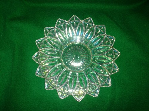 Vintage Glass Fruit Plate Or Serving Plate 11 1/2”