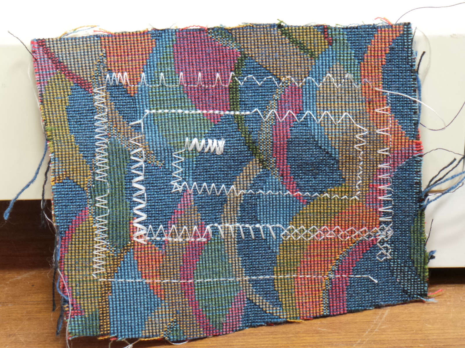 Heavy Duty White Sewing Machine 1488 Free Arm Portable Stretch Stitch SERVICED