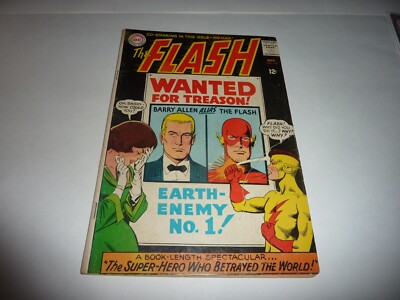 THE FLASH #156 DC Comics 1965 Kid Flash App. GD 2.0 Low Grade Complete