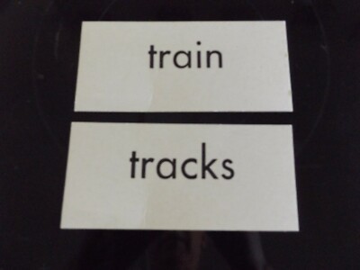 Lot of 2 Flashcards Train Tracks