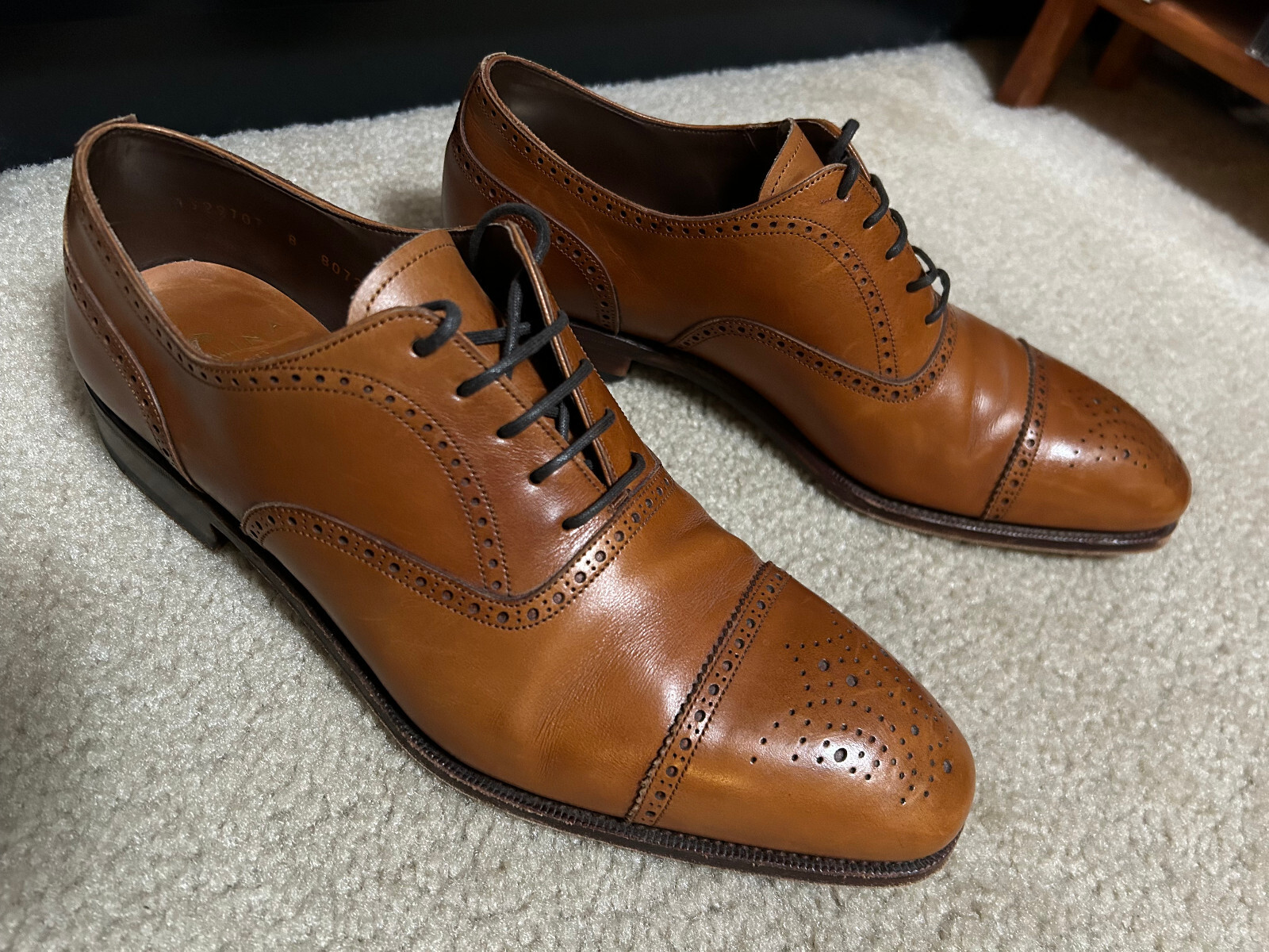 CARMINA ブラック サイズ6 1/2 captoe_oxfords_black_boxcalf_7