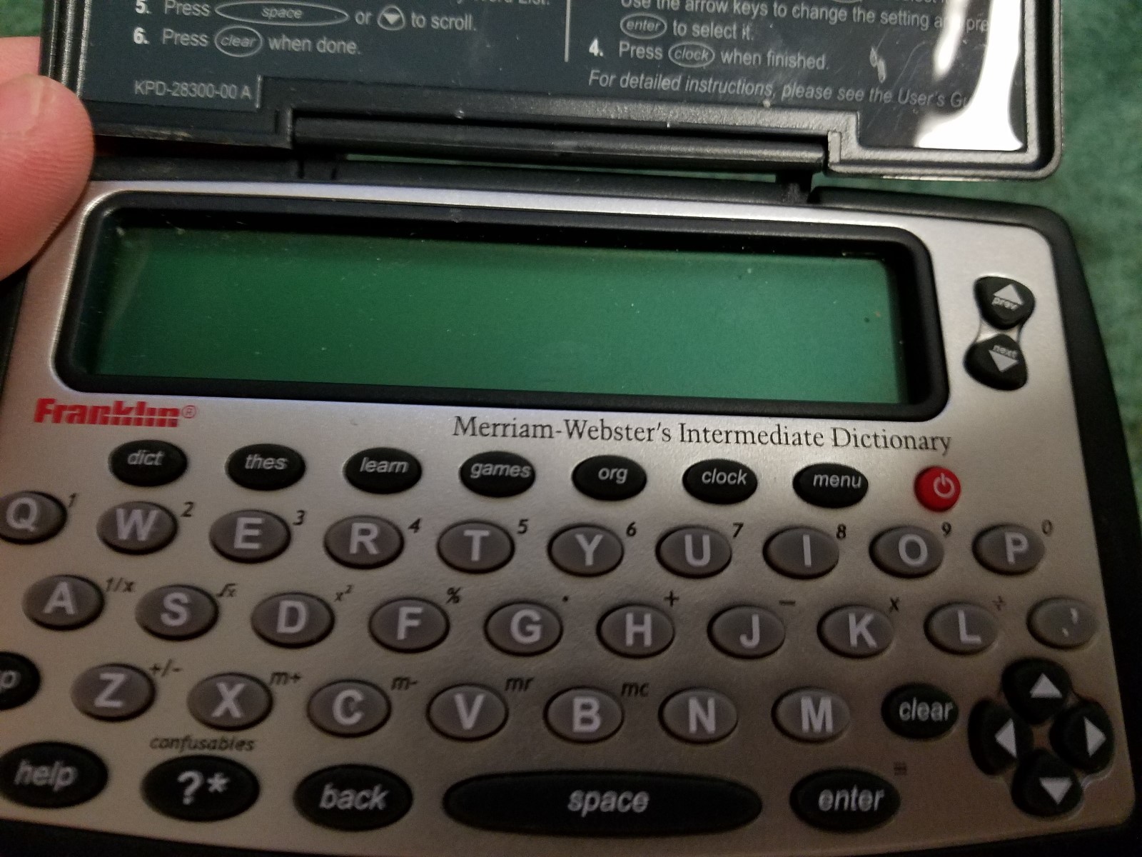 FRANKLIN MERRIAM-WEBSTER INTERMEDIATE ELECTRONIC DICTIONARY