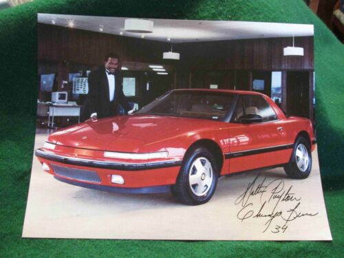 1988 Buick Reatta Color Card from Chicago Auto Show-Walter Payton!---ORIGINAL!