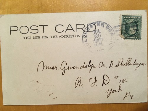 Old Vintage Tolchester Beach Md Postcard - New Excursion House - 1909