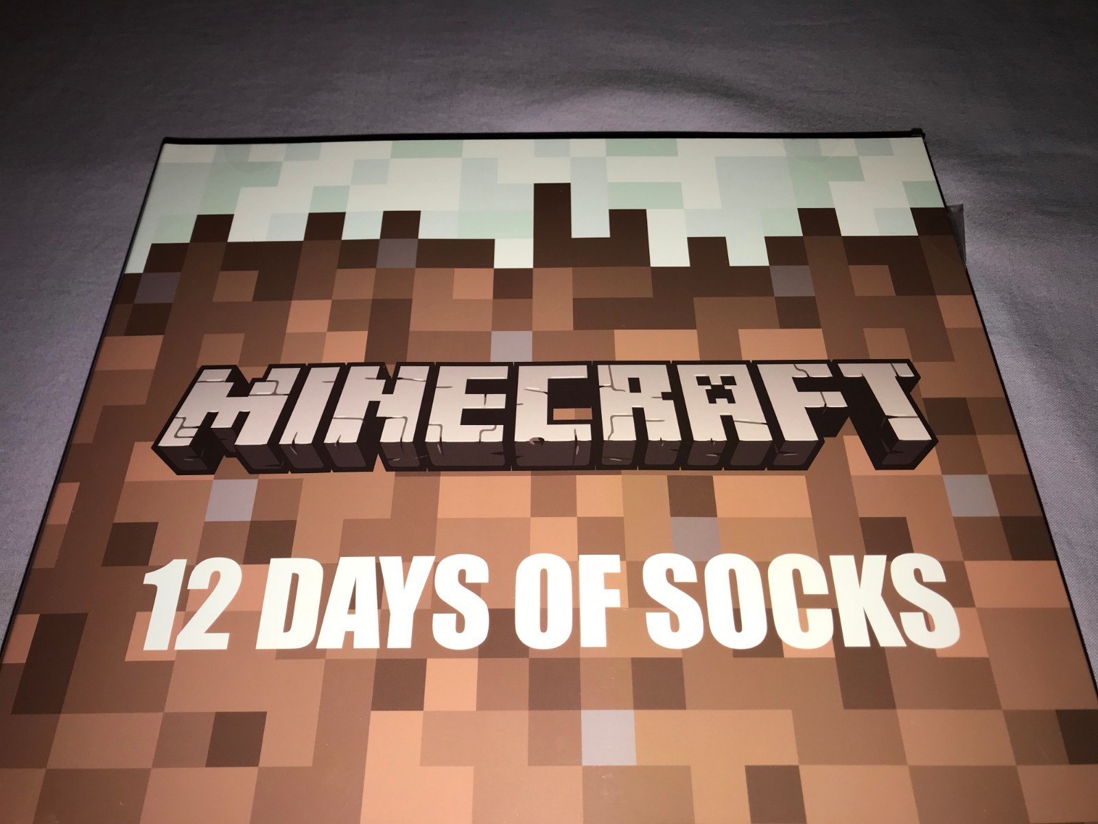 12 DAYS OF SOCKS MINECRAFT KIDS SIZE SMALL 5.5-8.5  **NEW**