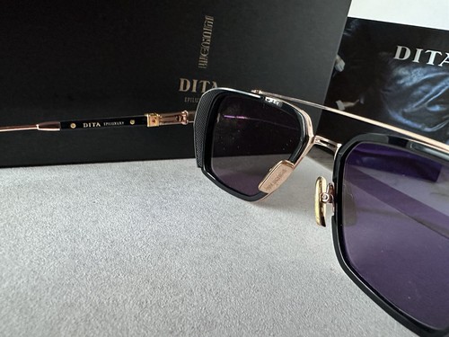 Pre-owned Dita Epiluxury Limited Edition Eplx.8 Des008-a-03 Rose Gold Black Iron Polarized In Gray