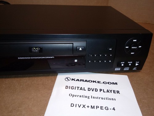 Karaoke.com Karaoke DVD Player DIVX+ MPEG-4 Model ML-517 *Tested Works Great