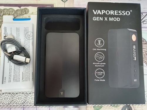 Vaporesso Gen X Mod Box Akkuträger Schwarz Dual 18650 Axon Chip