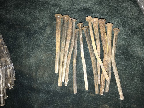 Antique Square Nails Lot Rose Head 1800s