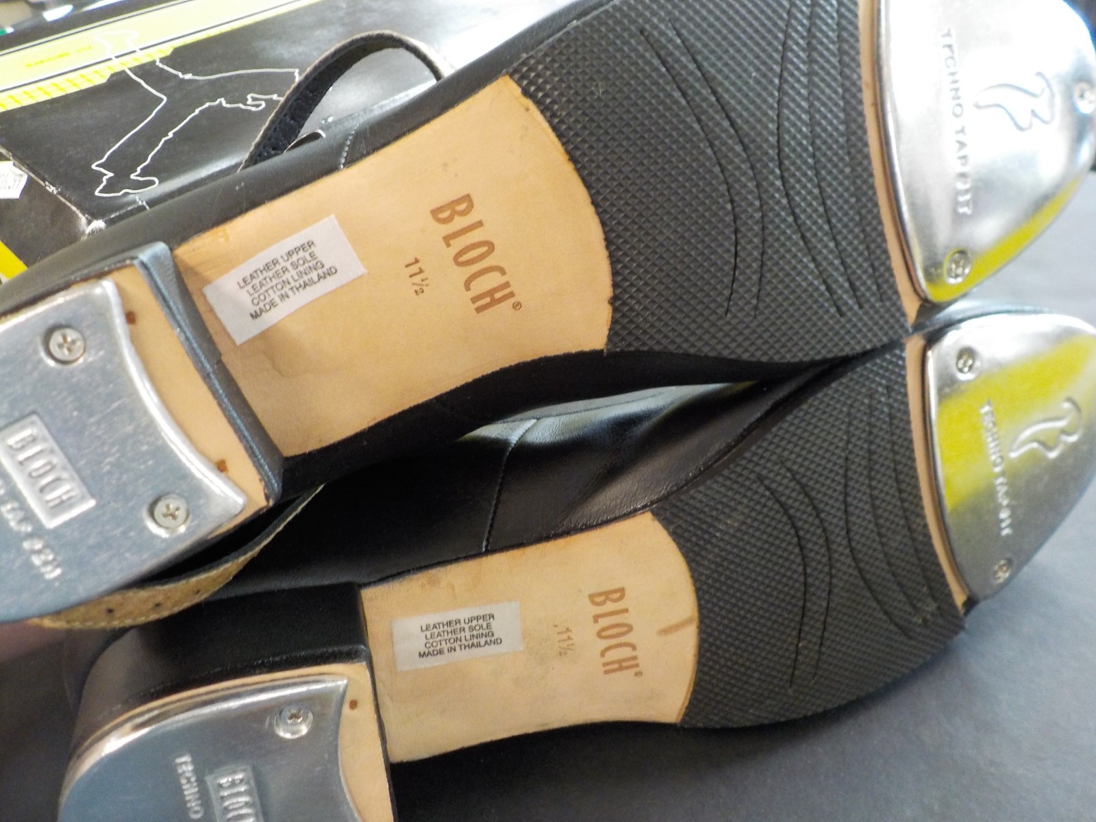 New Bloch S0323L Black X Tap On Tap Shoes Size 11.5 (A)