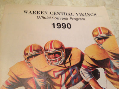 VICKSBURG Warren Central Vikings v Natchez vtg football program 1990 High School