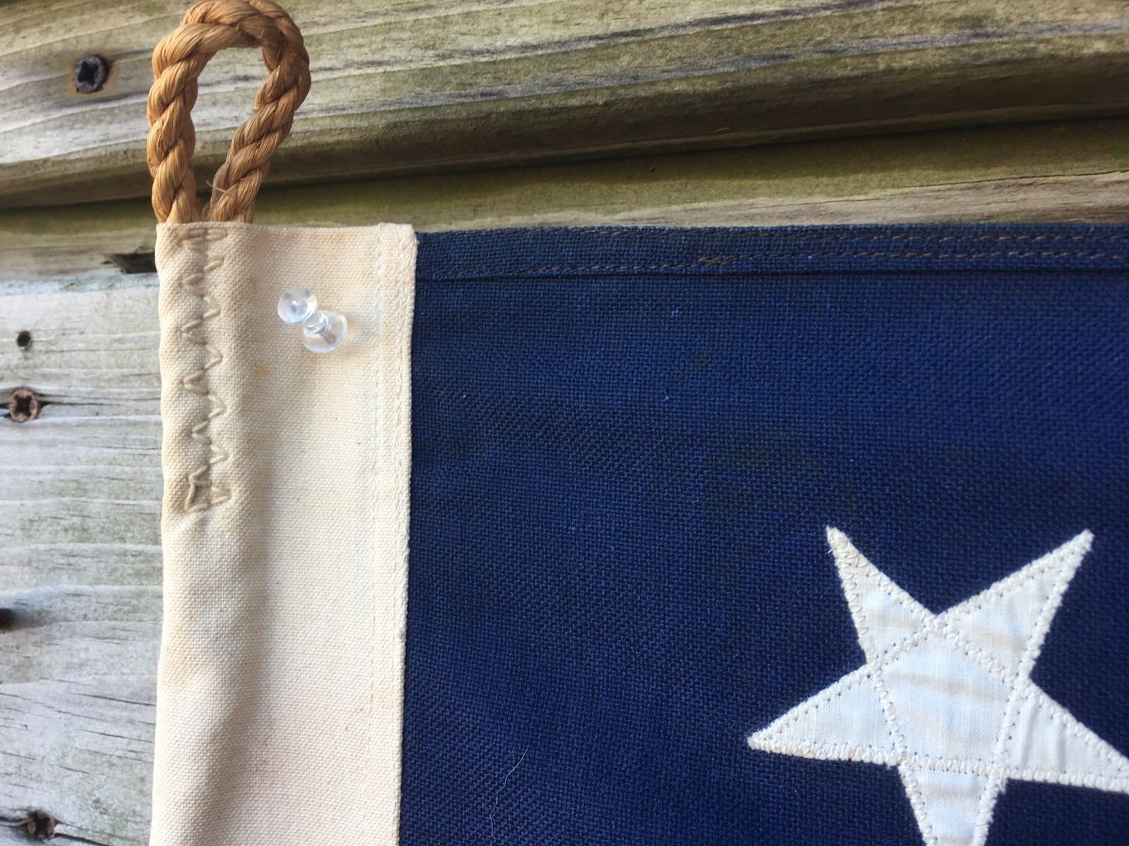 RARE VINTAGE, NAVY 50 STAR UNION JACK FLAG. 1960 - 75  ERA 2 FEET X 3 FEET.