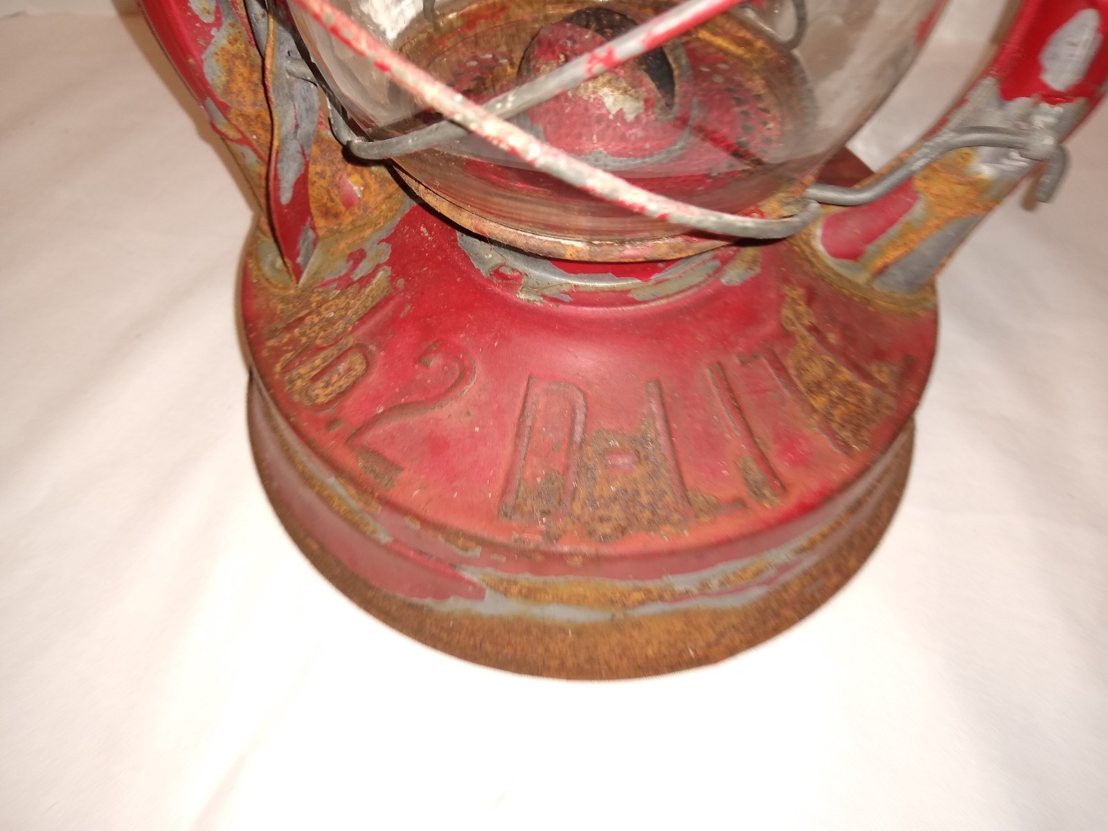 Antique DIETZ D-LITE No. 2 Lantern Globe Lamp Shade NY USA Pre-1950 Kerosene